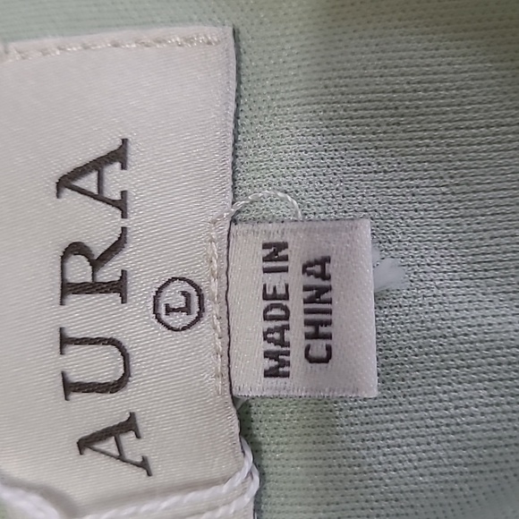 AURA midi dress green color size large - Picture 13 of 15